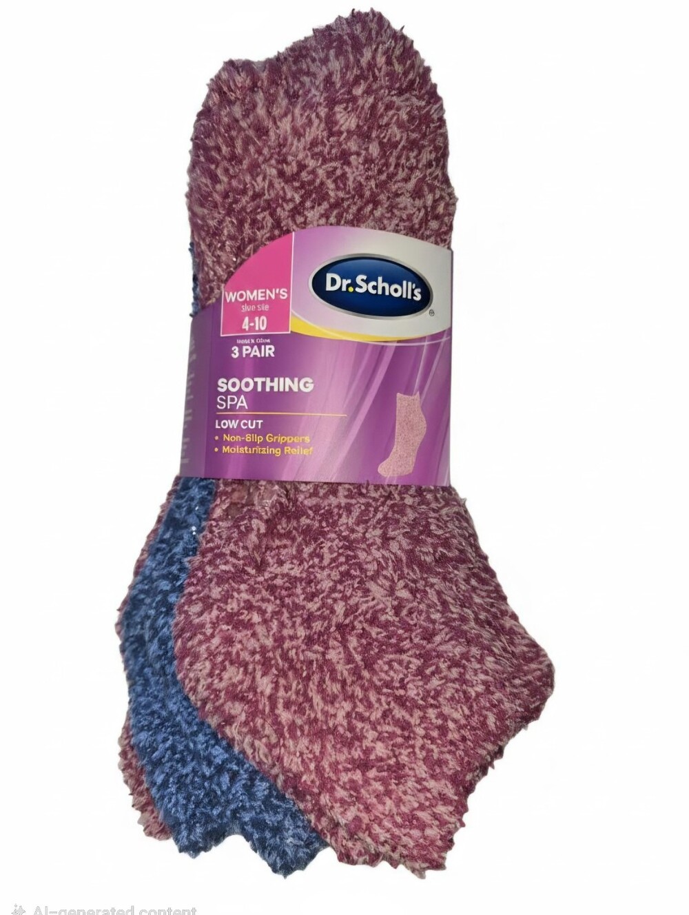 Dr.Scholl's Soothing Spa 3-pk. Gripper Socks, New
